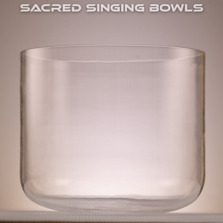 11" C#-45 Clear Quartz Crystal Singing Bowl, Sacred Singing Bowls