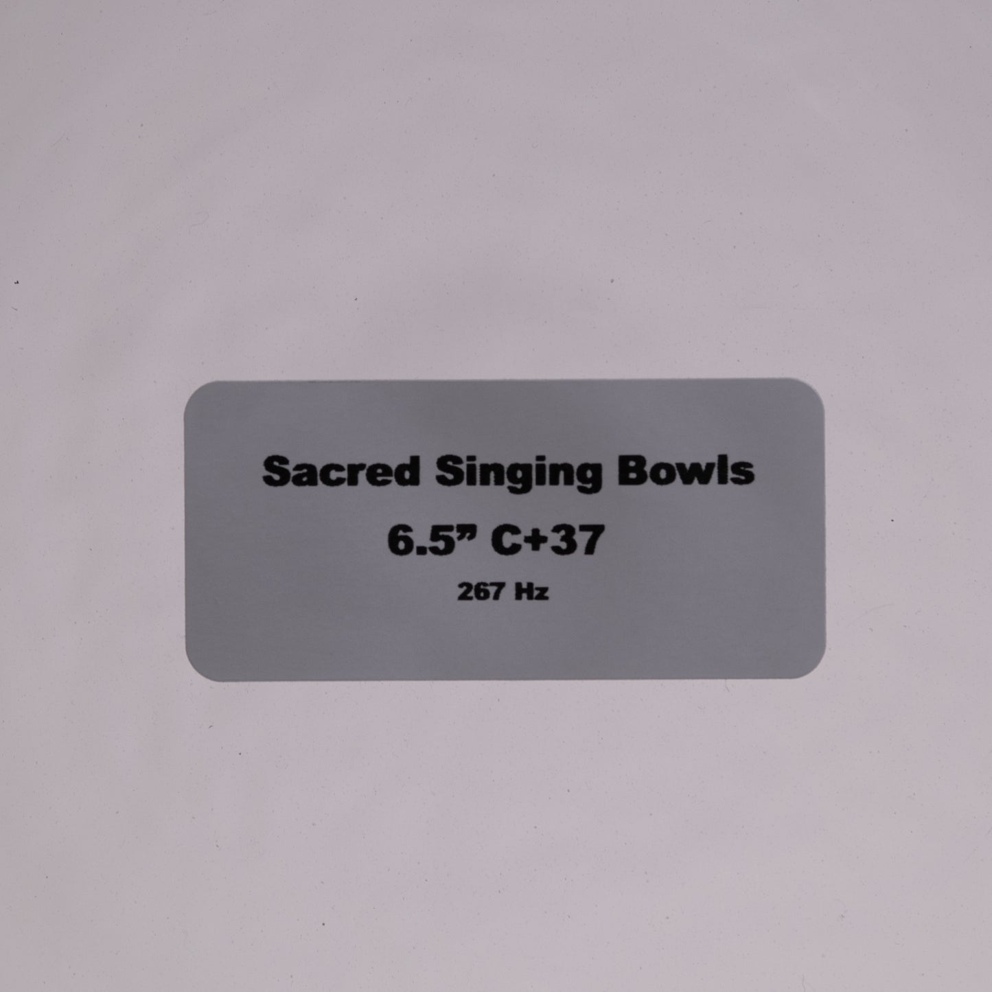 6.5" C+37 Clear Quartz Crystal Singing Bowl, Sacred Singing Bowls