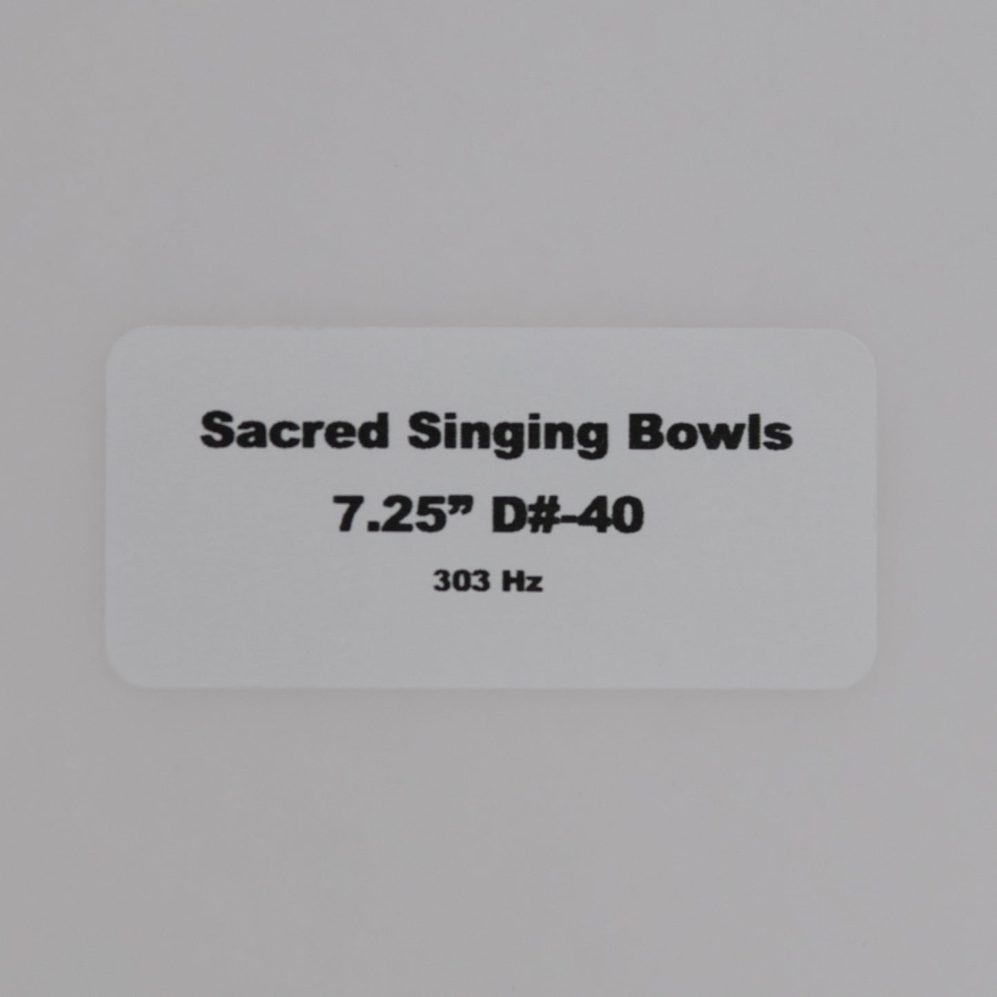 7.25" D#-40 White Light Quartz Crystal Singing Bowl, Sacred Singing Bowls