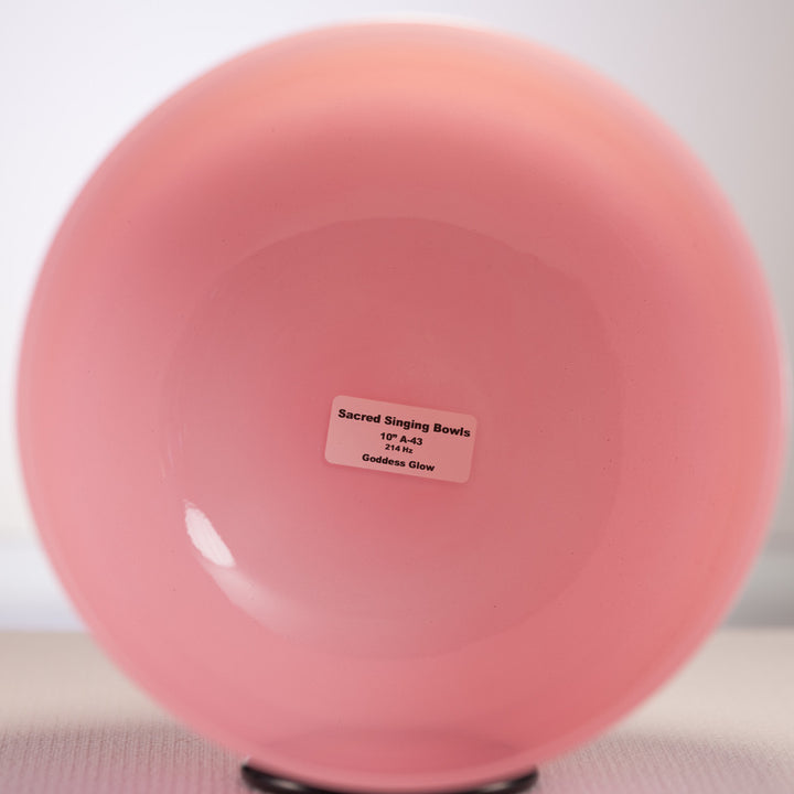 10" A-43 Goddess Glow Crystal Singing Bowl