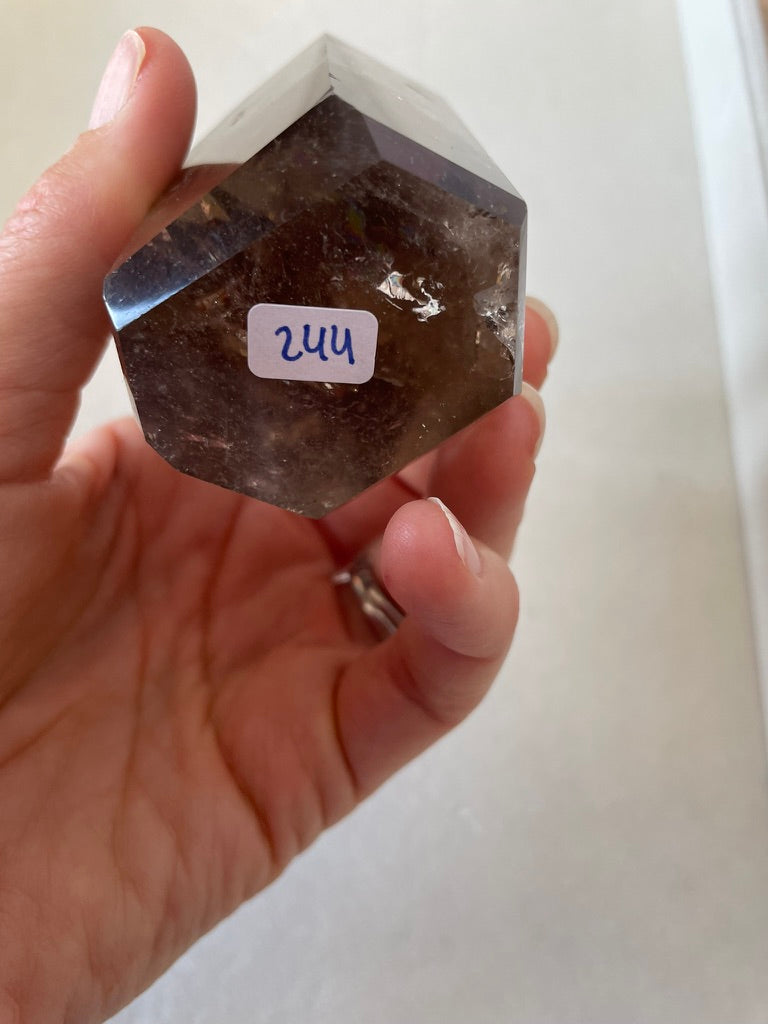 Smoky Quartz Tower with Thousand Layer Quartz