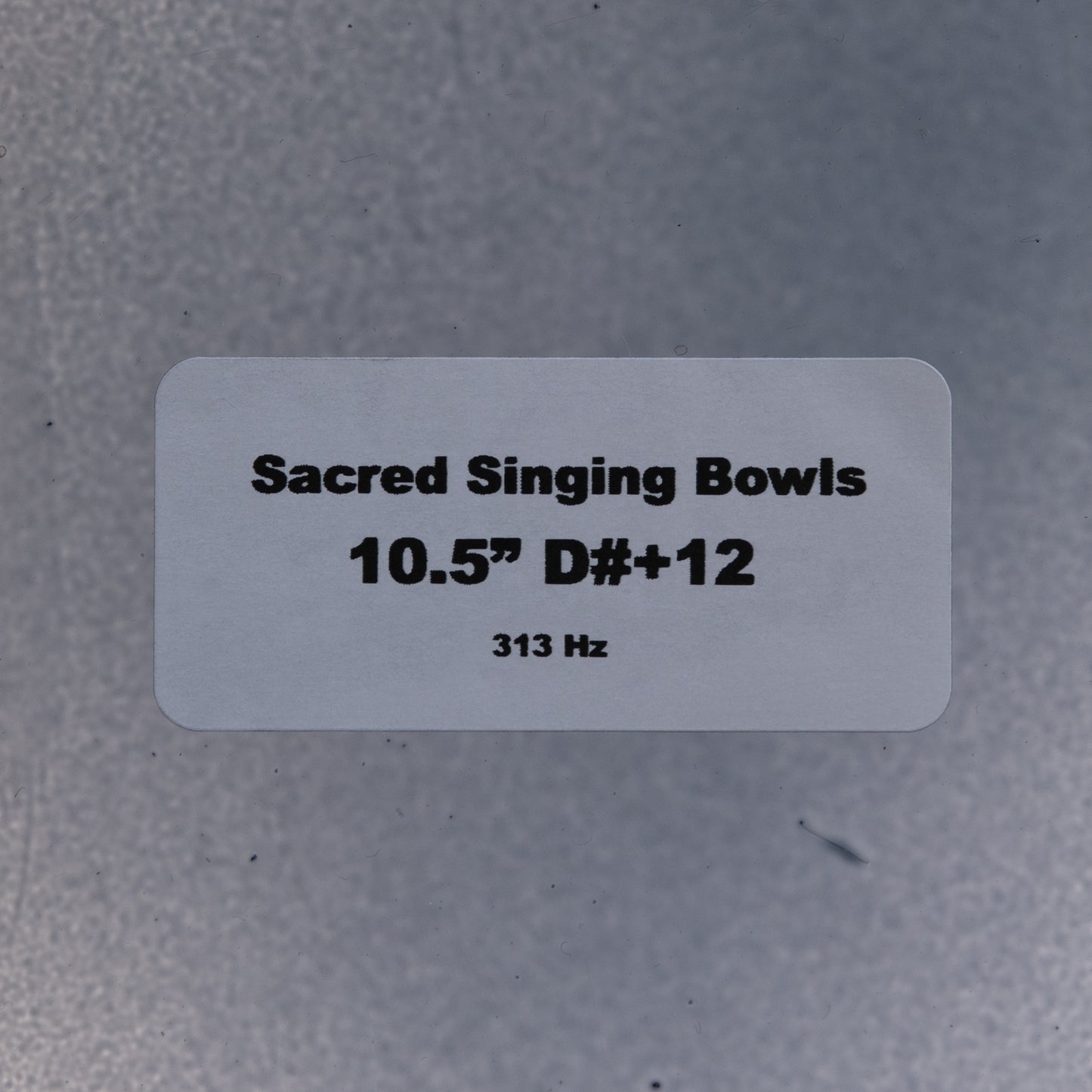 10.5" D#+12 Black Tourmaline Color Crystal Singing Bowl, Prismatic, Sacred Singing Bowls