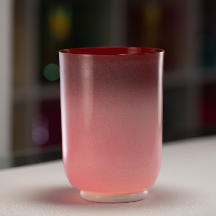 6.5" E-22 Majestic Mauve Crystal Singing Bowl, Tall