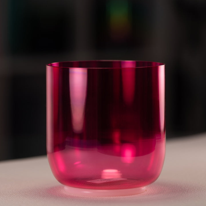 6.25" F#+14 Pink Lotus Crystal Singing Bowl