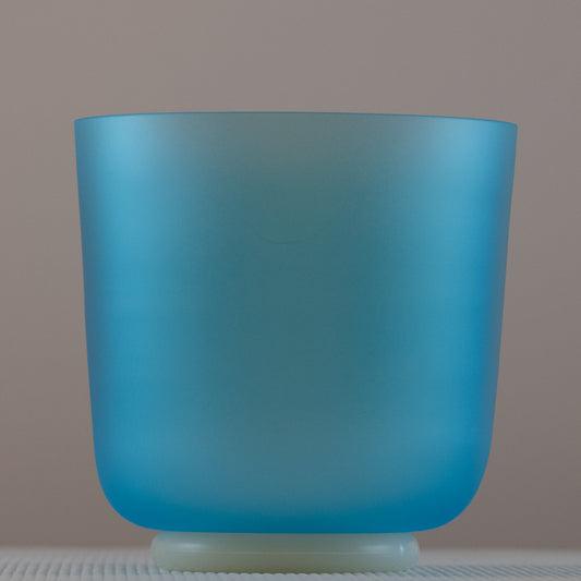 7.25" A+1 Turquoise Color Crystal Singing Bowl, Sacred Singing Bowls