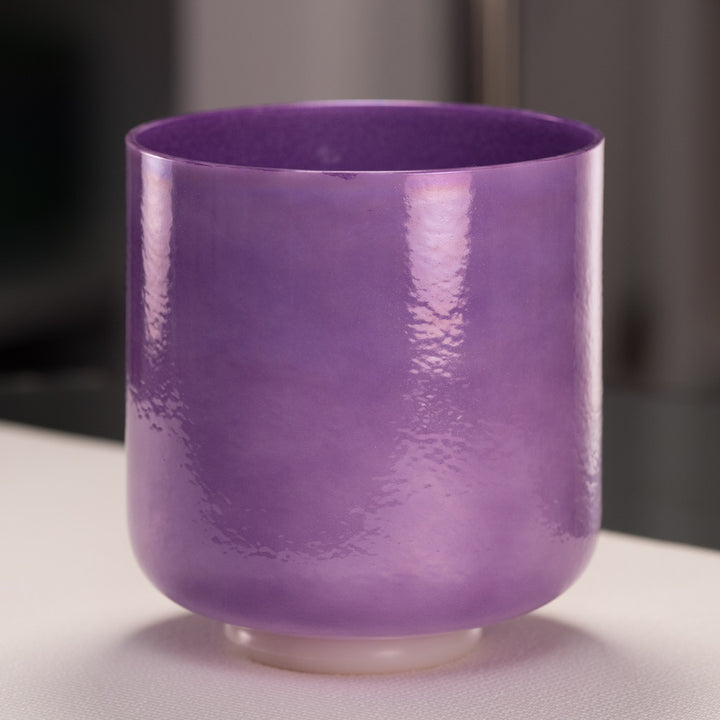 8" D#-28 Lilac Blossom Crystal Singing Bowl