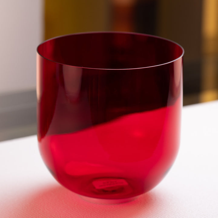 8.75" E-42 Ruby Ray Crystal Singing Bowl