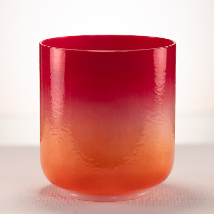 7" E-2 Harmonic Sunrise Crystal Singing Bowl, Perfect Pitch
