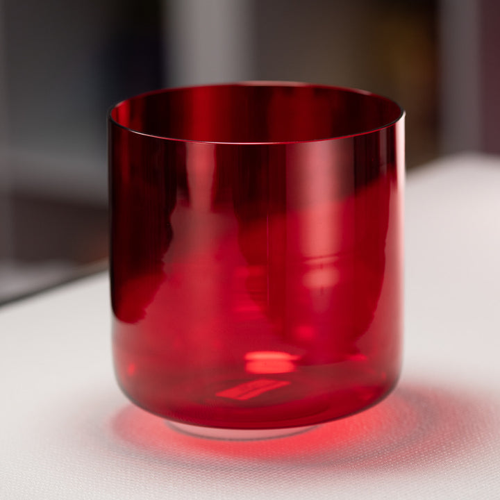 7.5" B+15 Ruby Ray Crystal Singing Bowl
