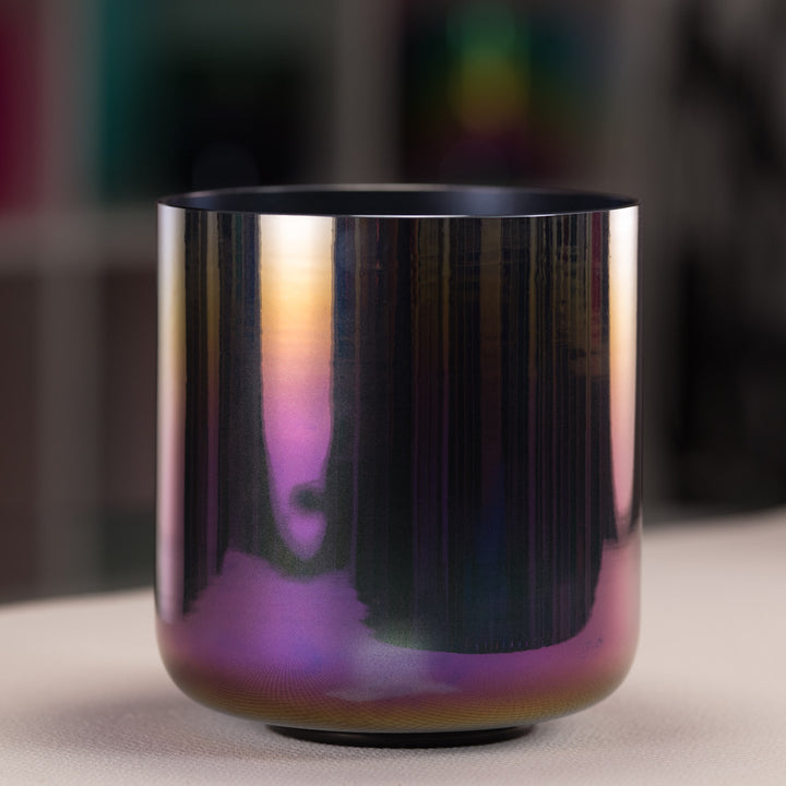7.5" D-26 Midnight Magic Crystal Singing Bowl