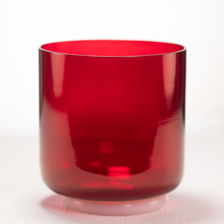 6" F#-2 Ruby Ray Crystal Singing Bowl, Perfect Pitch