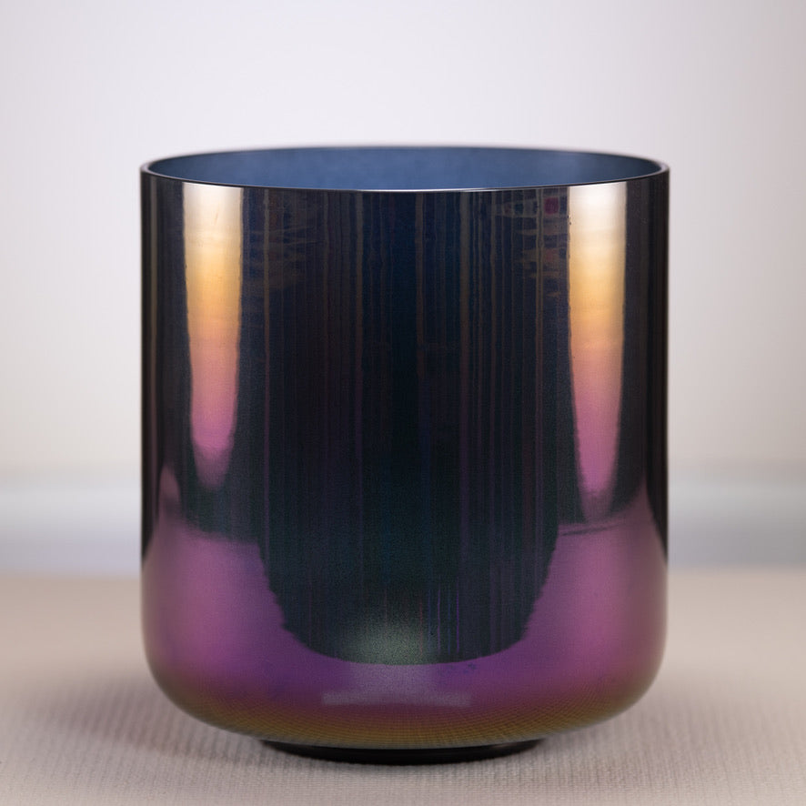 7.5" D-26 Midnight Magic Crystal Singing Bowl