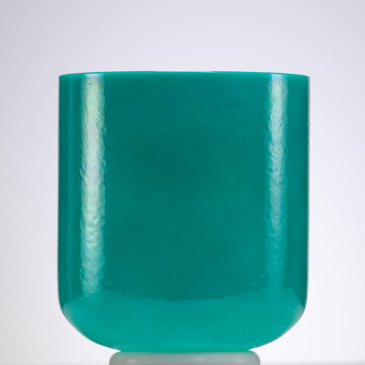7" D#+4 Turquoise Tide Crystal Singing Bowl, Perfect Pitch