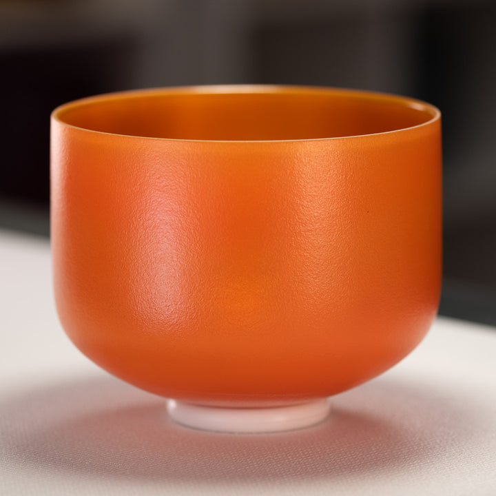 Frosted Singing Bowl Set in D# minor