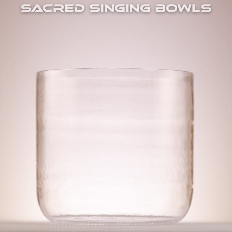 8" A-8 Clear Quartz Crystal Singing Bowl, Perfect Pitch, Sacred Singing Bowls