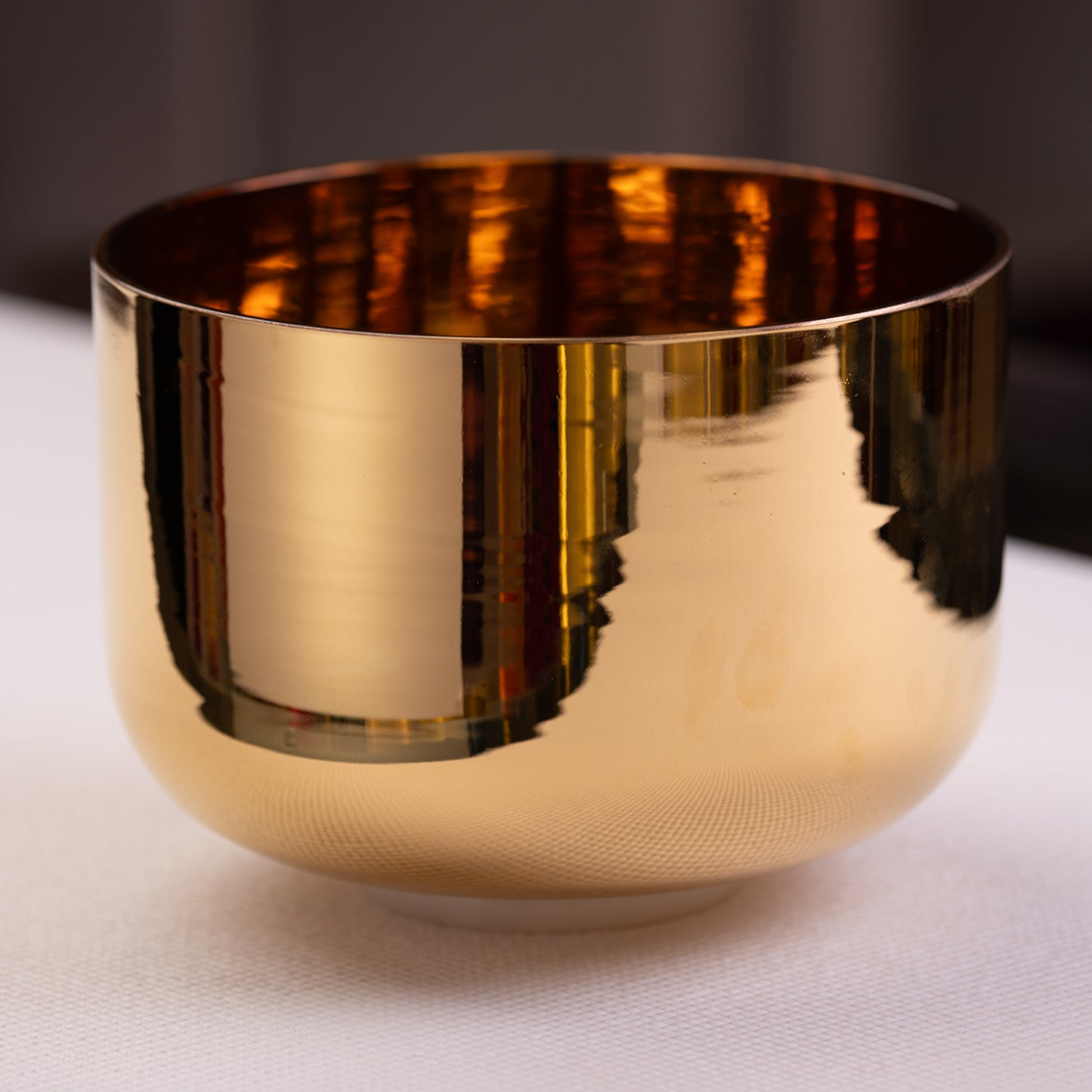 9.75" C+40 24k Gold Crystal Singing Bowl, Sacred Singing Bowls