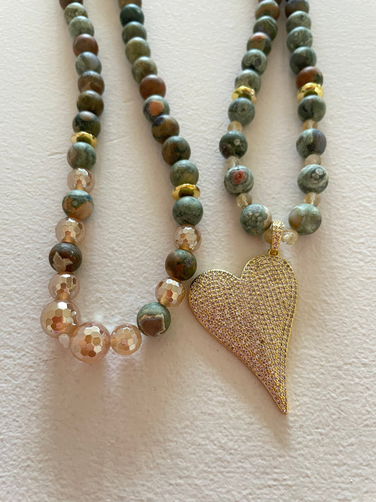 Rainforest Jasper Mala