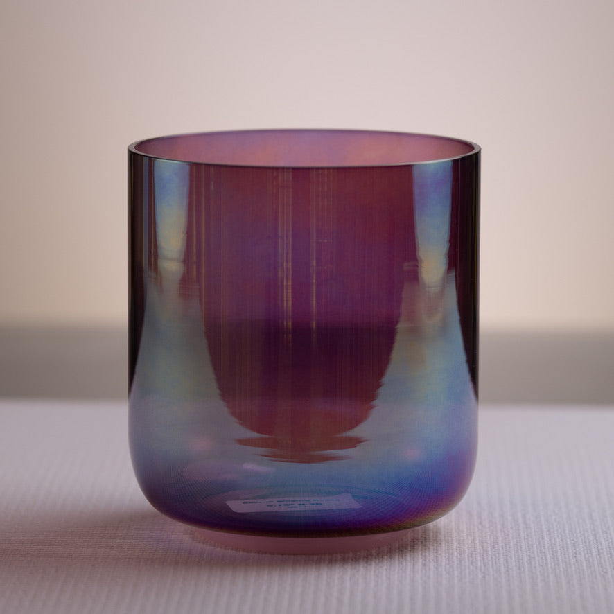 5.75" B-26 Amethyst Activation Crystal Singing Bowl, Prismatic, Sacred Singing Bowls