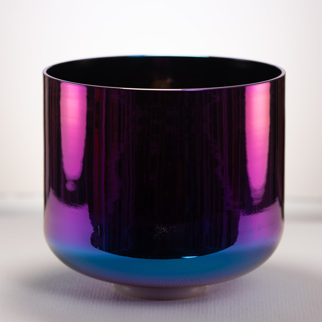 11" D#+43 Celestial Rainbow Crystal Singing Bowl