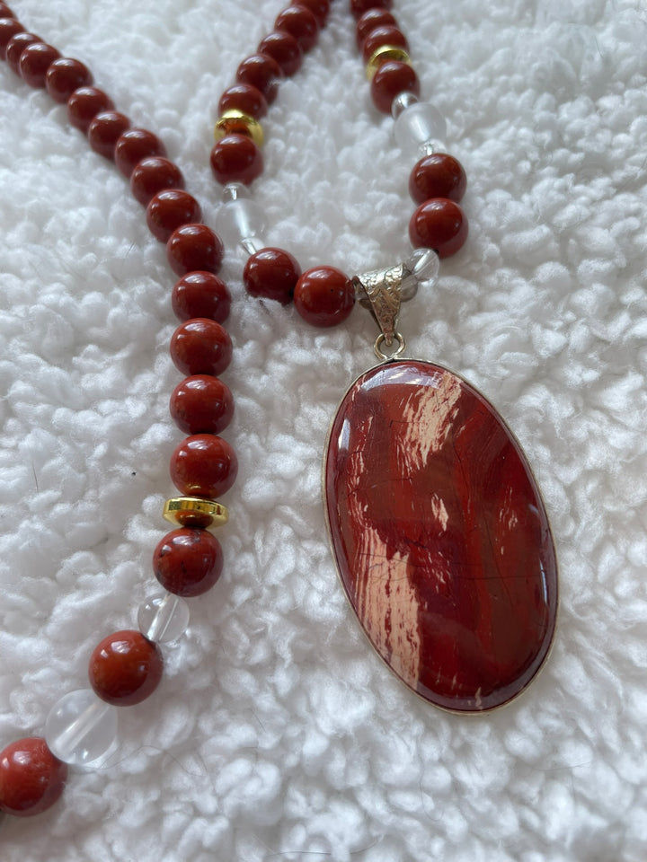Red Jasper Mala
