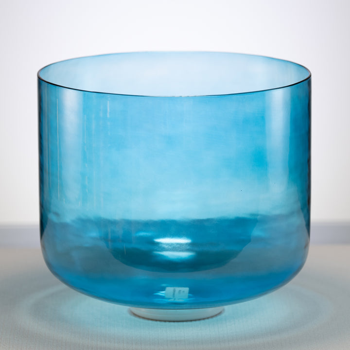 11.75" B+38 Caribbean Blue Crystal Singing Bowl