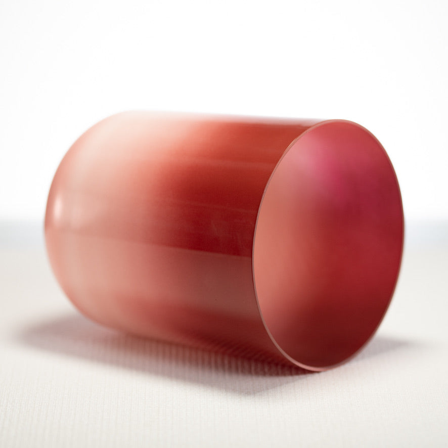 7" D-37 Crimson Dawn Crystal Singing Bowl