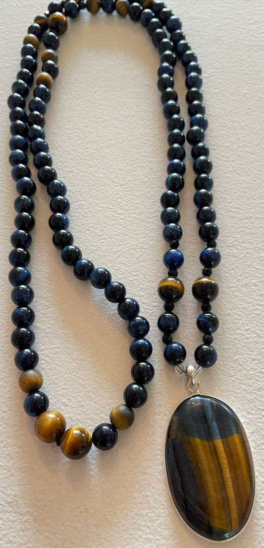 Blue Tiger Eye Mala