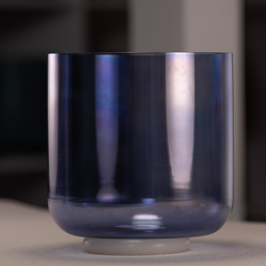 7.5" C+5 Indigo Child Crystal Singing Bowl, Perfect Pitch