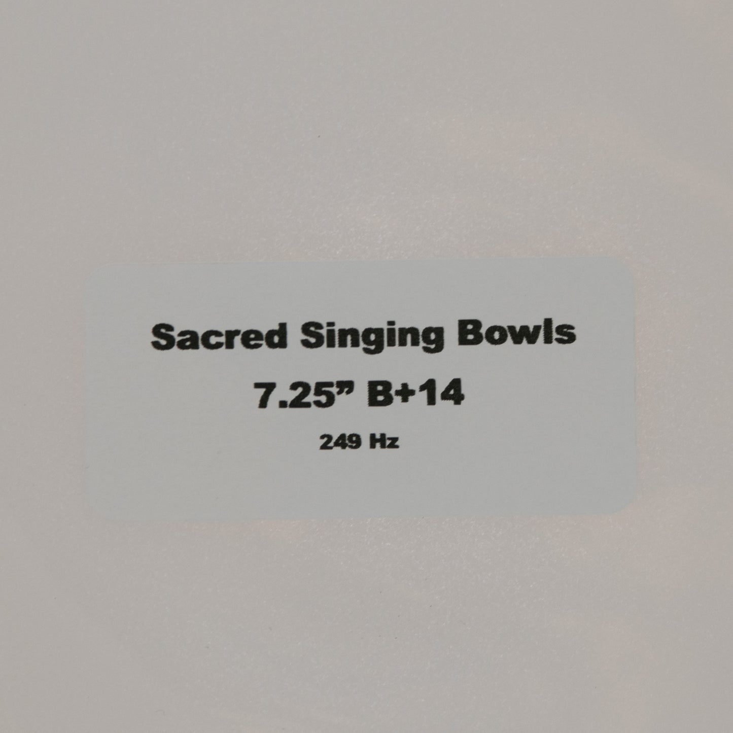 7.25" B+14 White Light Quartz Crystal Singing Bowl, Sacred Singing Bowls