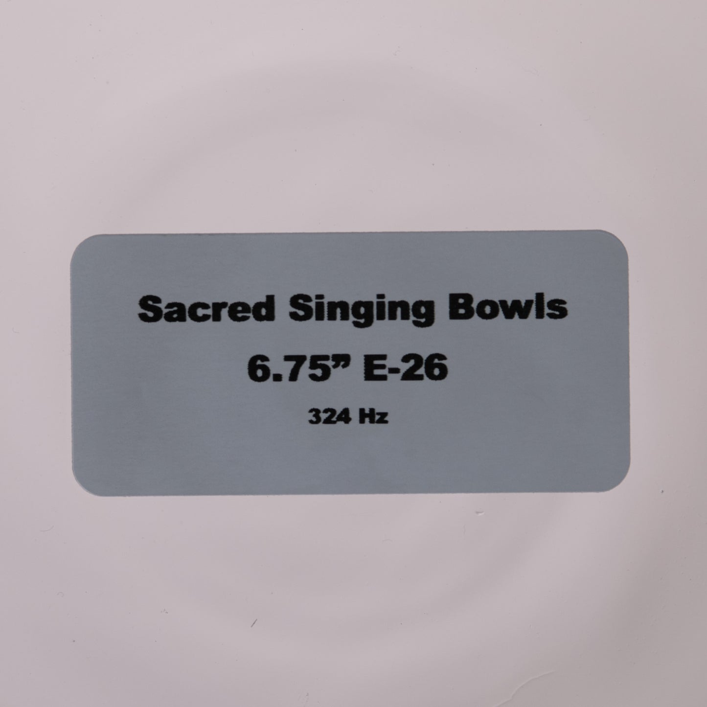 6.75" E-26 Clear Quartz Crystal Singing Bowl, Sacred Singing Bowls