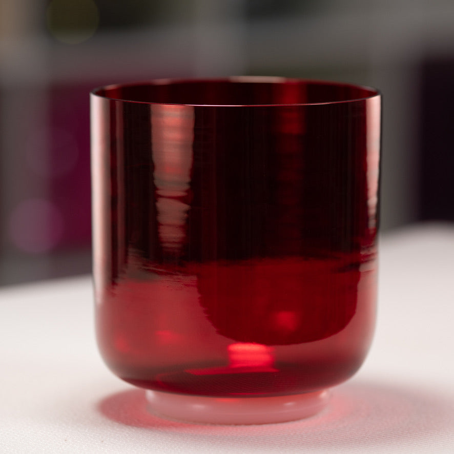 6.75" D#+44 Ruby Ray Crystal Singing Bowl
