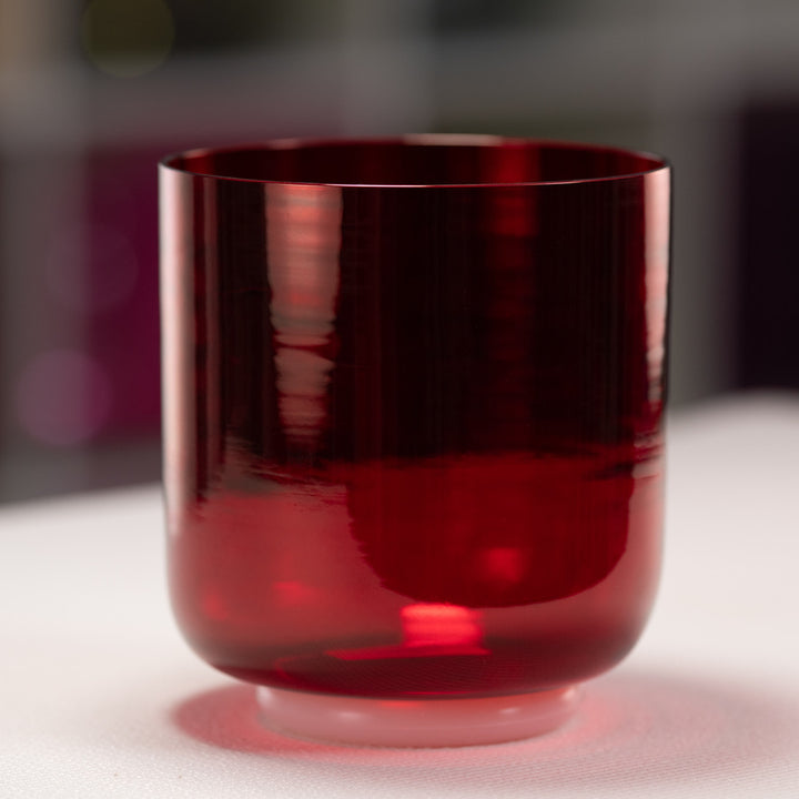 6.75" D#+44 Ruby Ray Crystal Singing Bowl