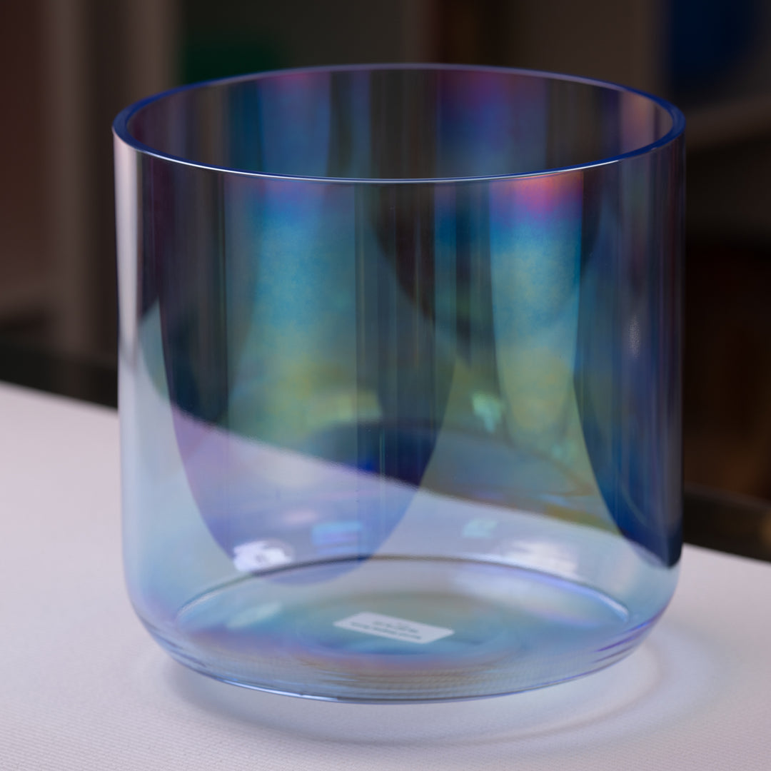 10.25” E-10 Aquamarine & Prismatic Singing Bowl