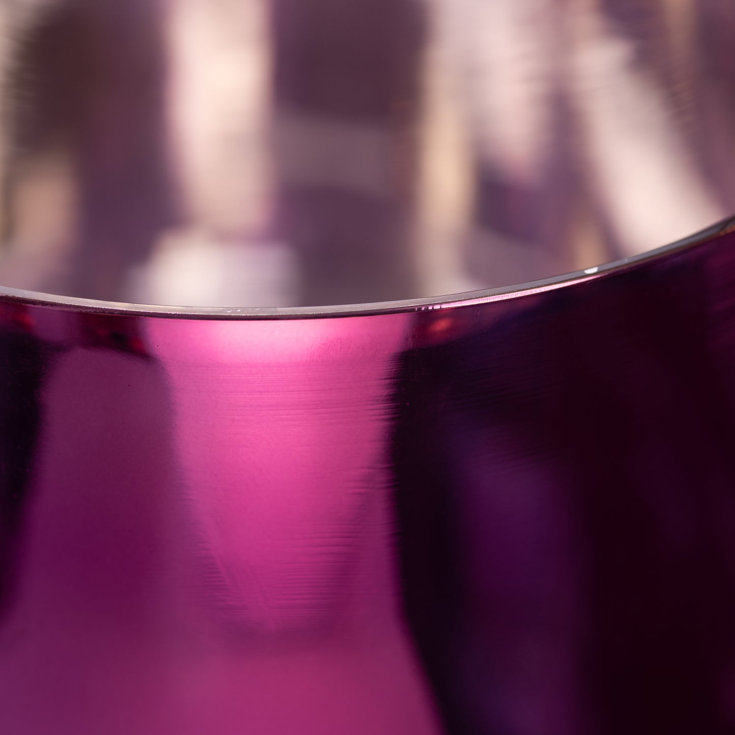 12” D-11 Magenta Manifestation Sacred Symphony Bowl, Silver Inside, Tall, Sacred Singing Bowls