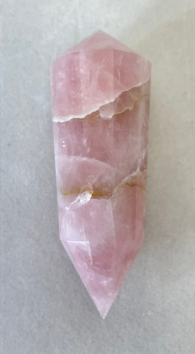 Small Rose Quartz Vogel-inspired Wand