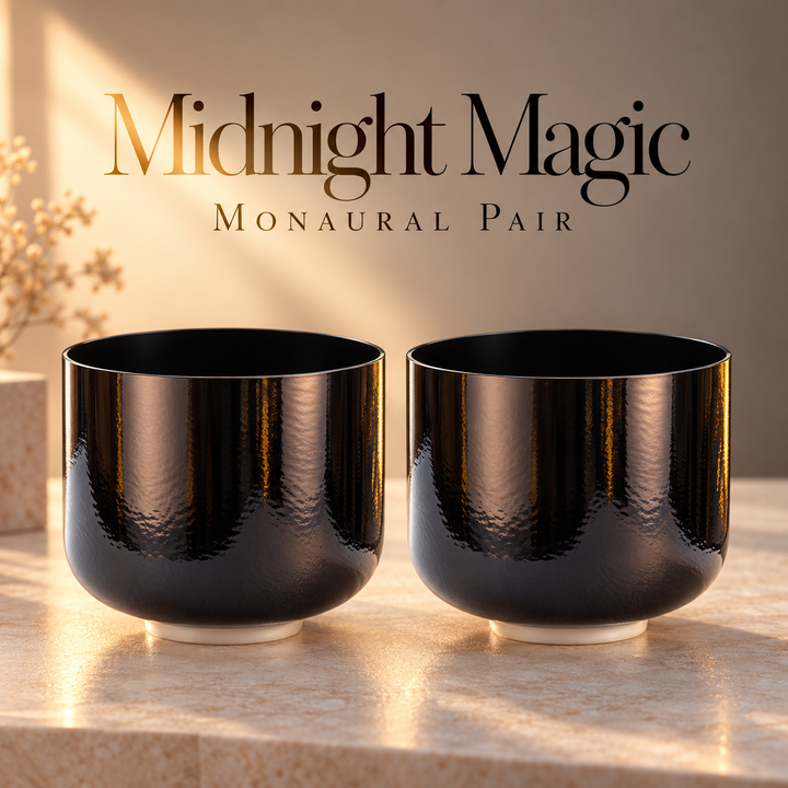 Midnight Magic Monaural Singing Bowl Pair