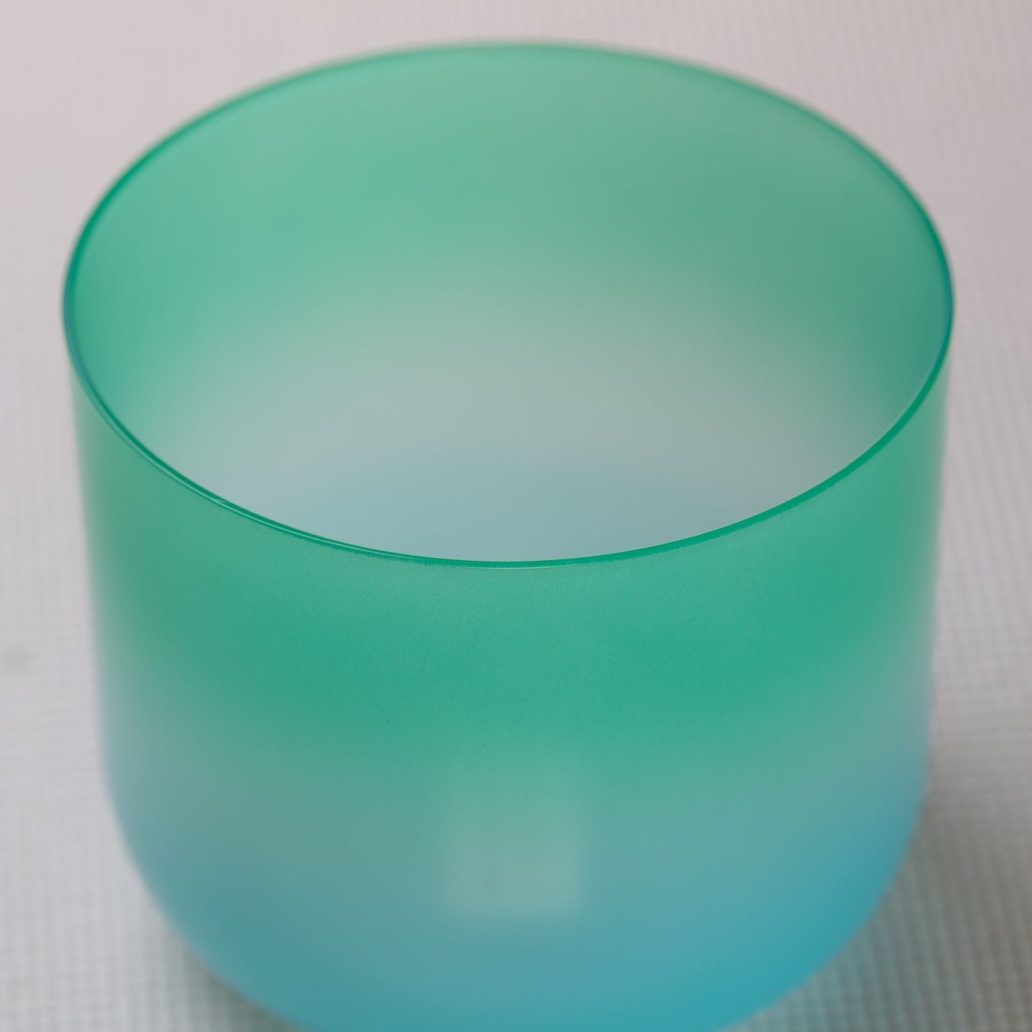 6.25" D#-32 Blue Green Tourmaline Color Crystal Singing Bowl, Sacred Singing Bowls