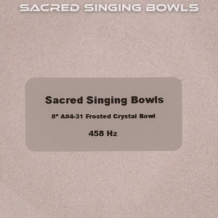 8" A#-31 Frosted Singing Bowl