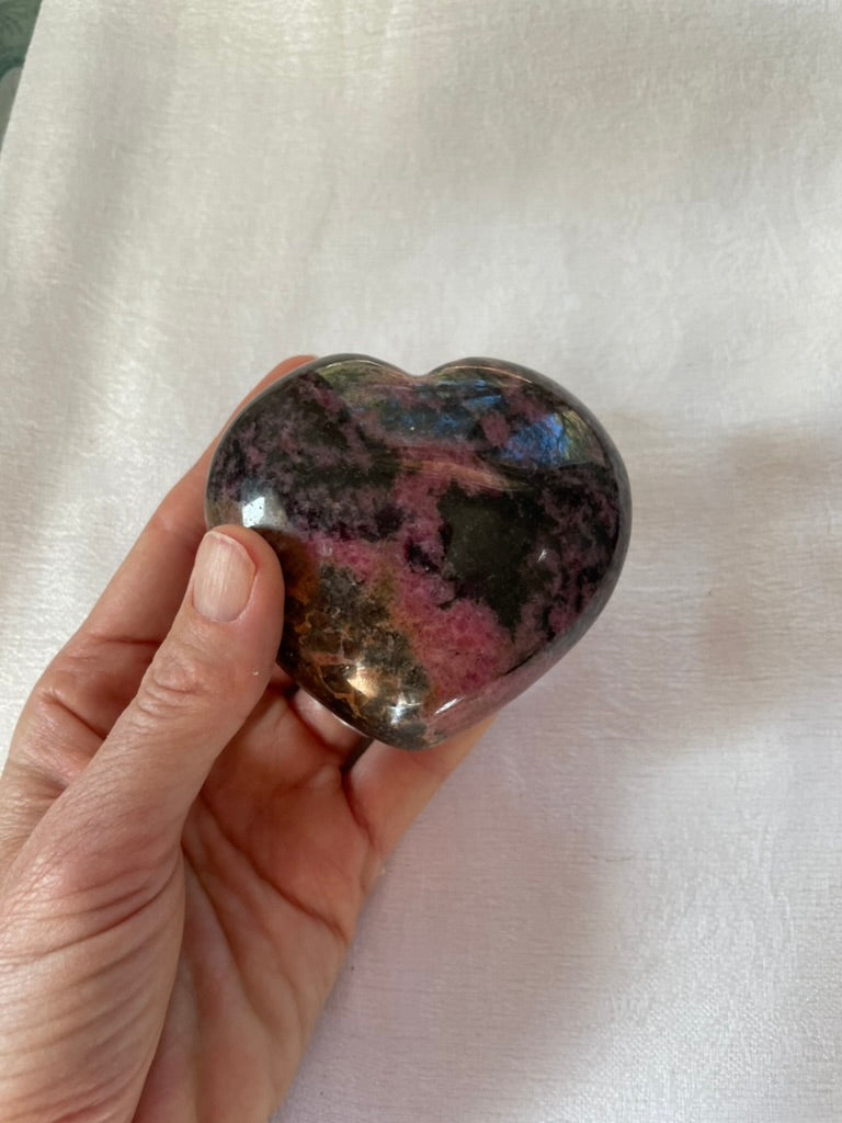 Royal Rhodonite Heart