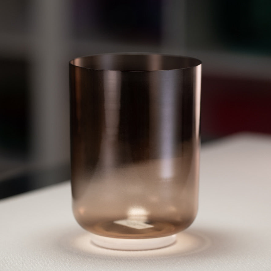 6.5" E-30 Sacred Ground Crystal Singing Bowl, Tall