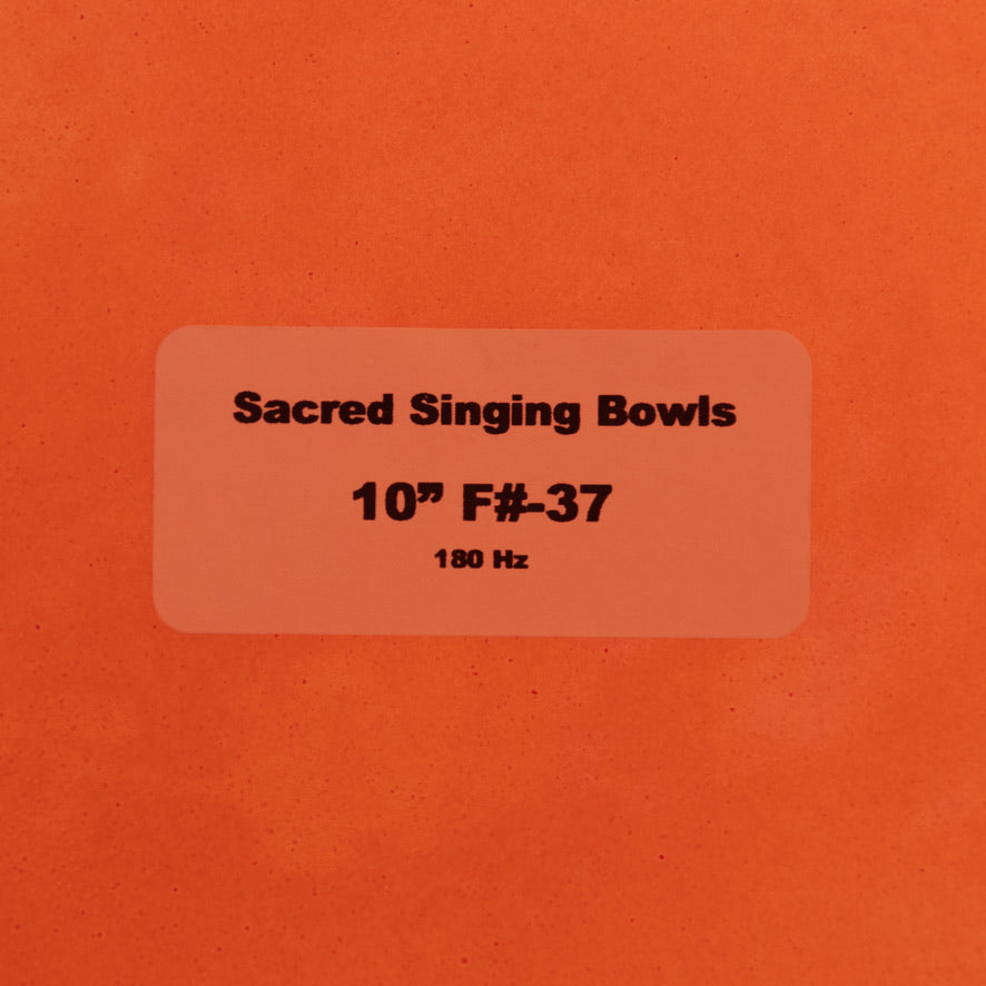 10" F#-37 Mother Sedona Crystal Singing Bowl, Pearlescent, Sacred Singing Bowls