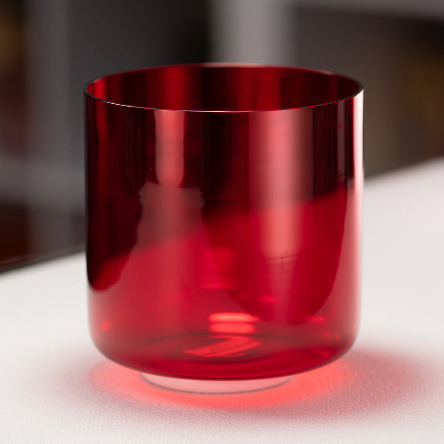 7.5" C+46 Ruby Ray Crystal Singing Bowl