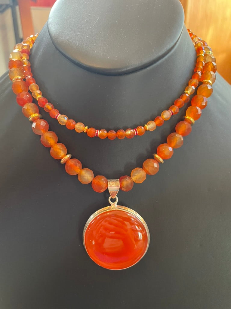 Carnelian Necklace made by Tara Kaur