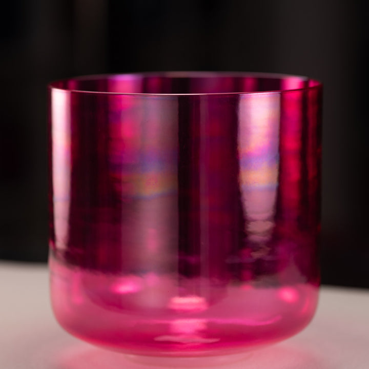 9" G+23 Pink Lotus Crystal Singing Bowl