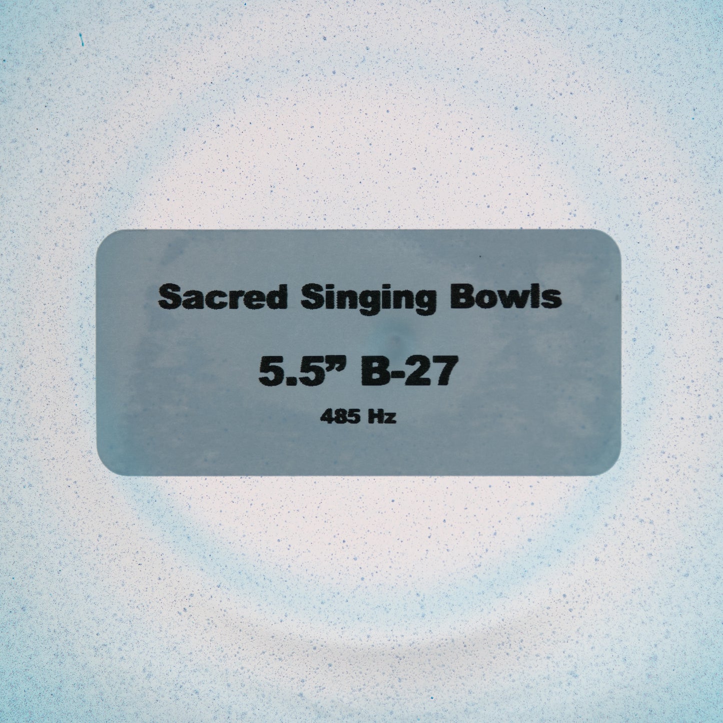 5.5" B-27 Blue Fluorite Color Crystal Singing Bowl, Sacred Singing Bowls