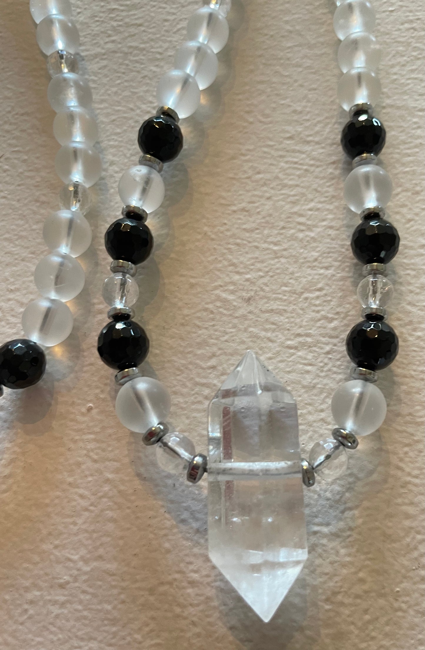 Matte Clear Quartz Mala