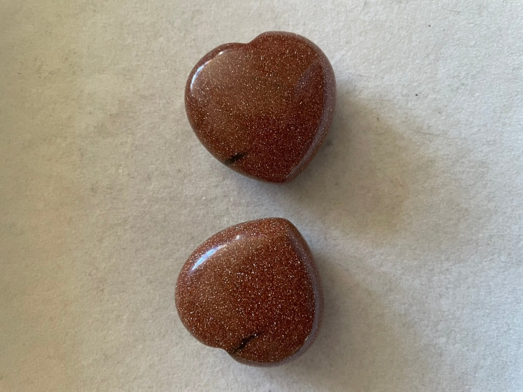 Goldstone Puffy Heart