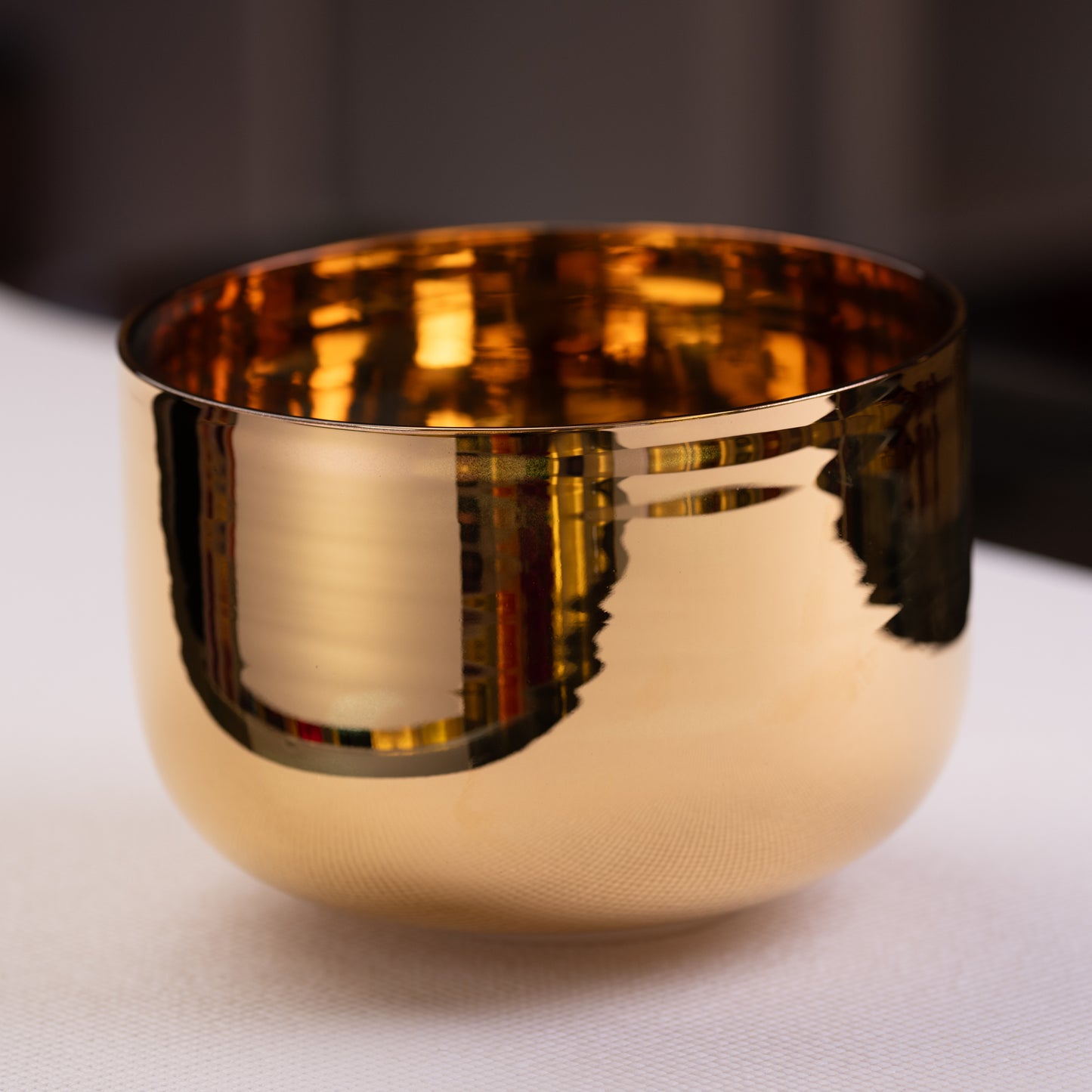 9.75" C-33 24k Gold Crystal Singing Bowl, Sacred Singing Bowls