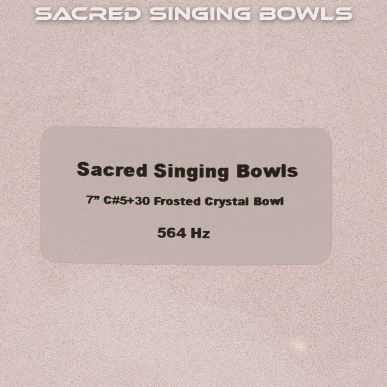 7" C#+30 Frosted Singing Bowl