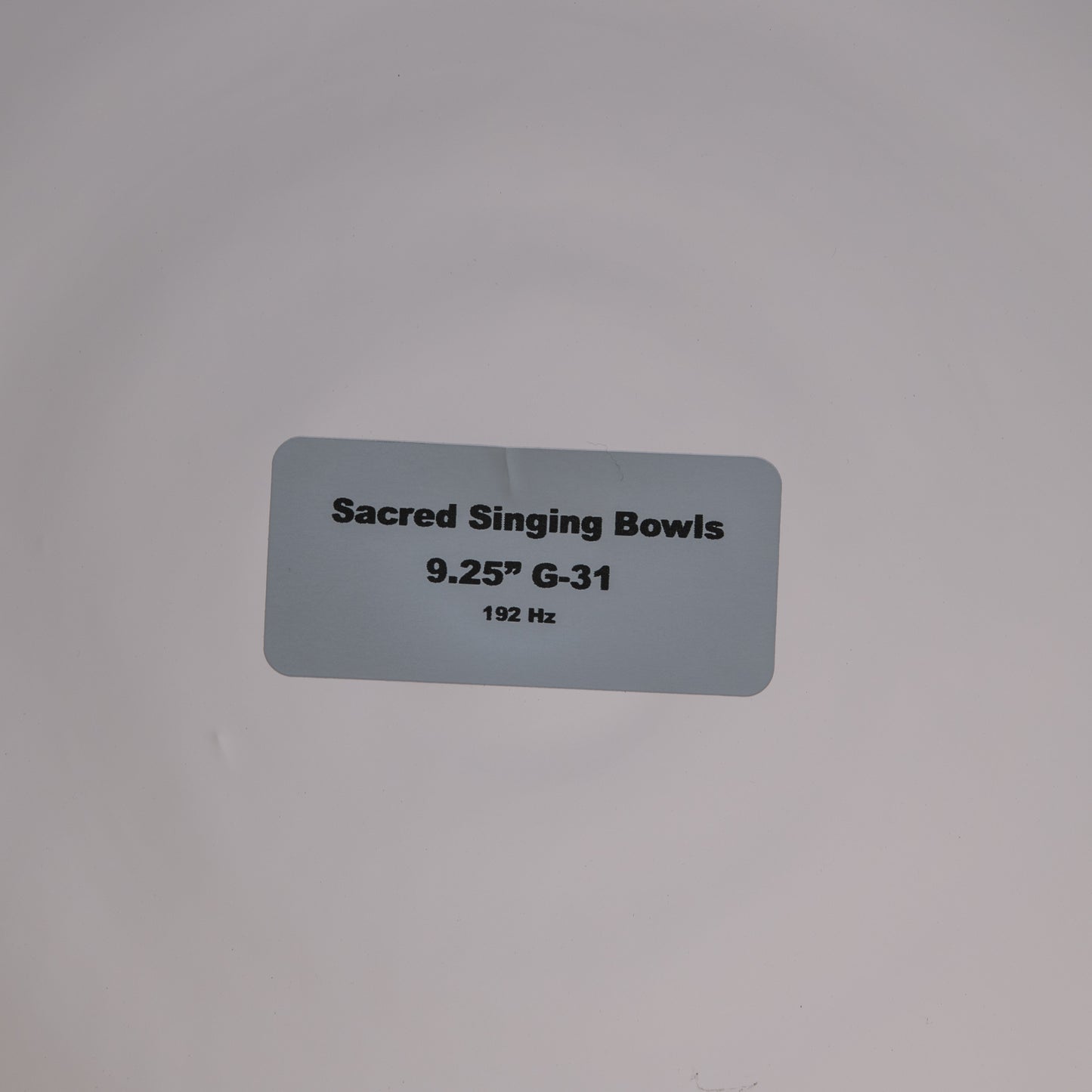 9.25" G-31 Clear Quartz Crystal Singing Bowl, Sacred Singing Bowls